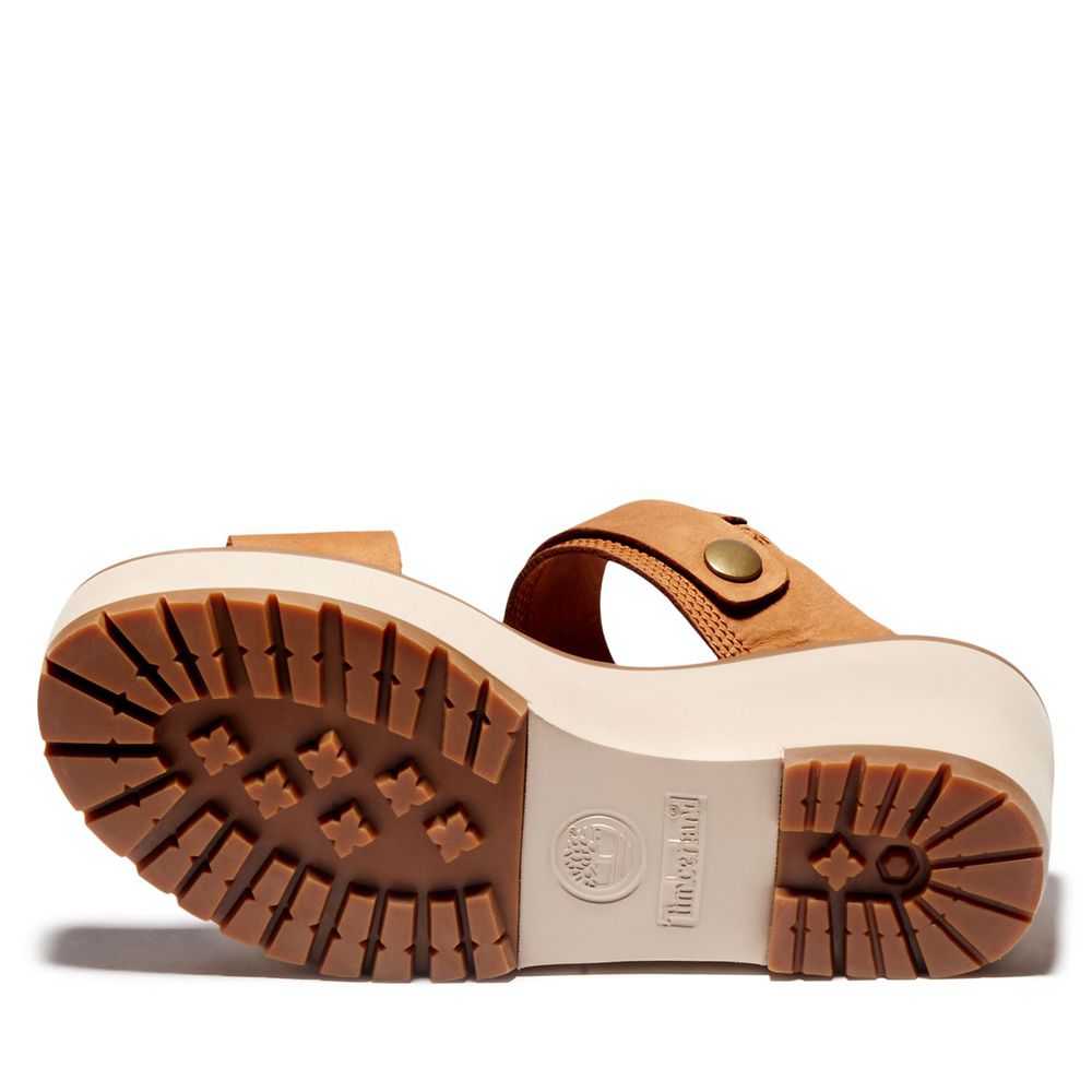 Timberland Womens Sandals Koralyn Wedge - Brown - India SO5962308